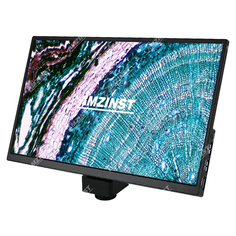 Cámara de microscopio LCD-4KWF con pantalla LCD de 13,3 pulgadas y resolución 4K, con WiFi, HDMI y salida USB 3.0