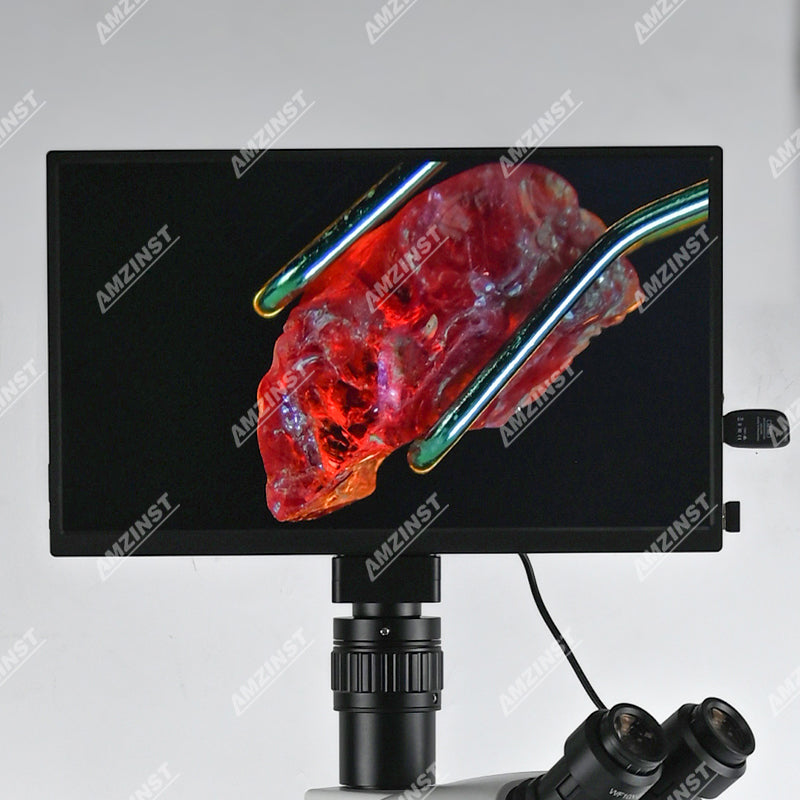 Cámara de microscopio LCD-4KWF con pantalla LCD de 13,3 pulgadas y resolución 4K, con WiFi, HDMI y salida USB 3.0