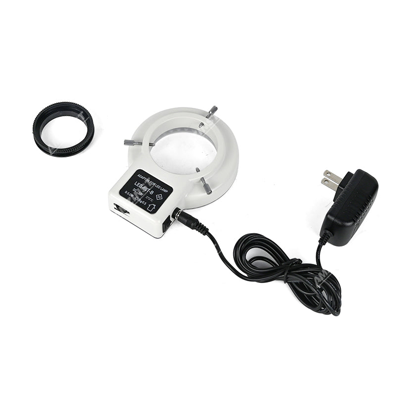 LED-60TB Iluminador de luz del anillo de microscopio blanco con aprobación UL y CE