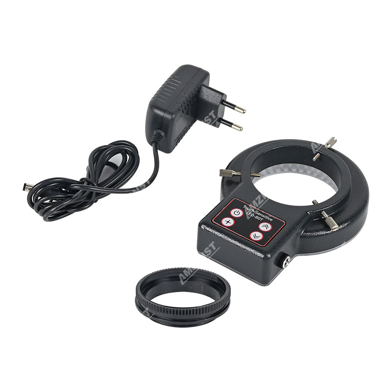 NUEVO Luz de anillo de microscopio LED-80TU sensible al tacto con aprobación UL & CE