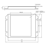 LED-BL4 LED Panel Back Light 100 x 100mm (4x4 inch)