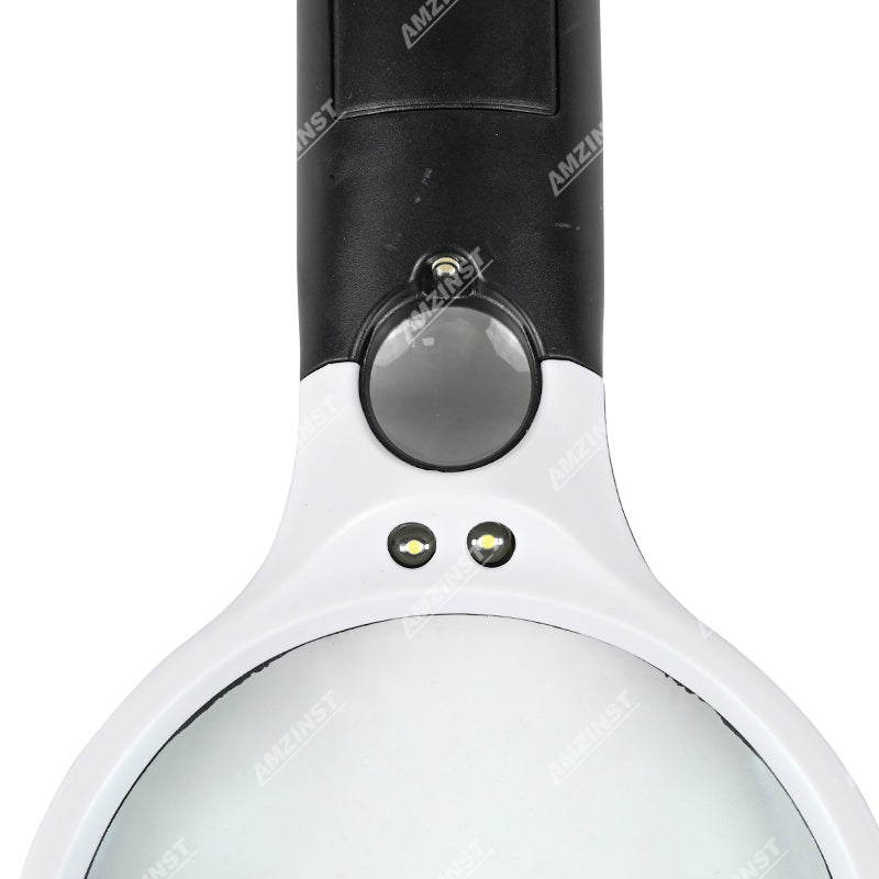 LPM-1030LED 10X and 30X Handheld LED Magnifier with 88mm Achromatic Glass Lens