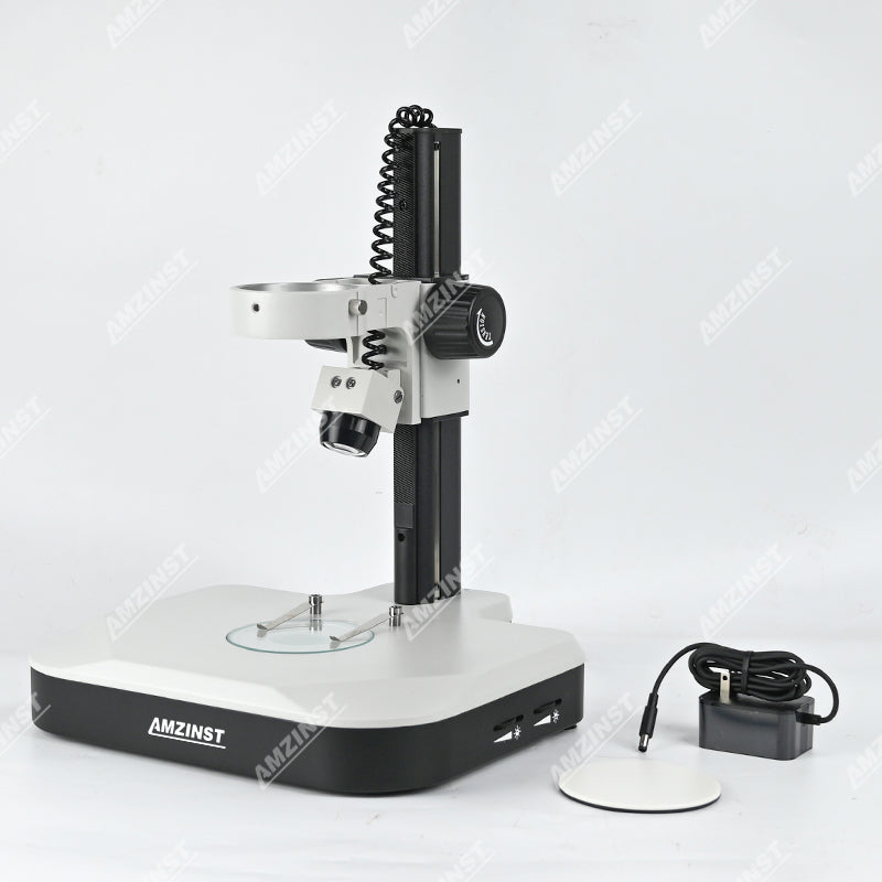 M1-D2 Microscope Track Stand with 76mm Coarse Focus Rack, 326mm Vertical arm