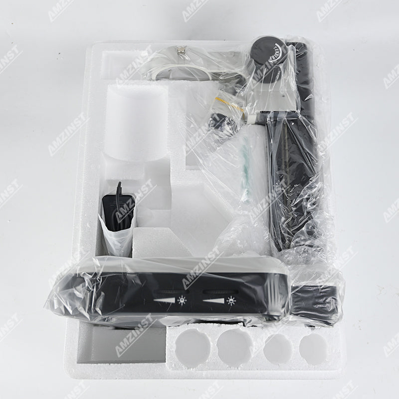 M1-D2 Microscope Track Stand with 76mm Coarse Focus Rack, 326mm Vertical arm