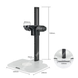 Стойка для микроскопа M3 с точной и грубой фокусировкой и держателем для микроскопа 76 мм