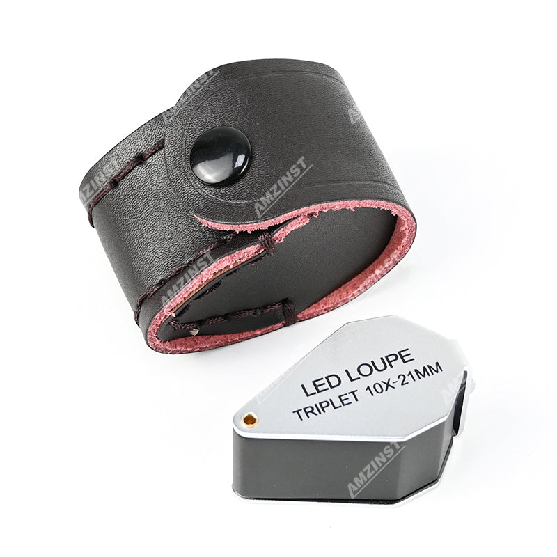 LPM-5782 Hand Loupe 10x - 21mm with LED Light
