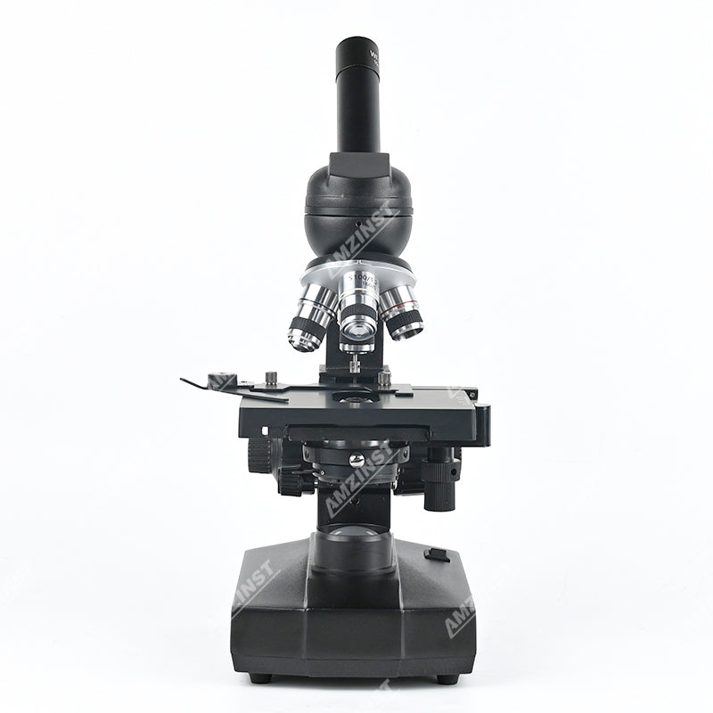 NK-04B 40x-400x Black Monocular Biological Microscope