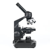 NK-04B 40x-400x Black Monocular Biological Microscope