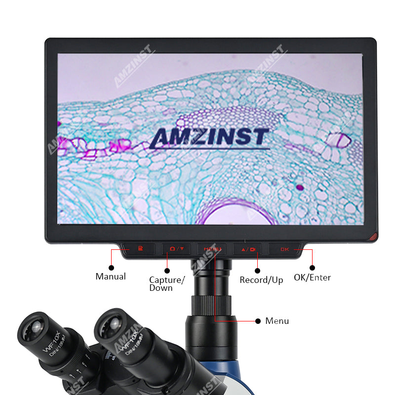 Microscopio biológico trinocular LED de campo claro clásico NK-210T 40X-2500X 