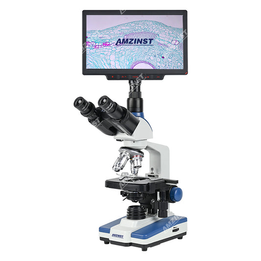 Microscopio biológico trinocular LED de campo claro clásico NK-210T 40X-2500X 