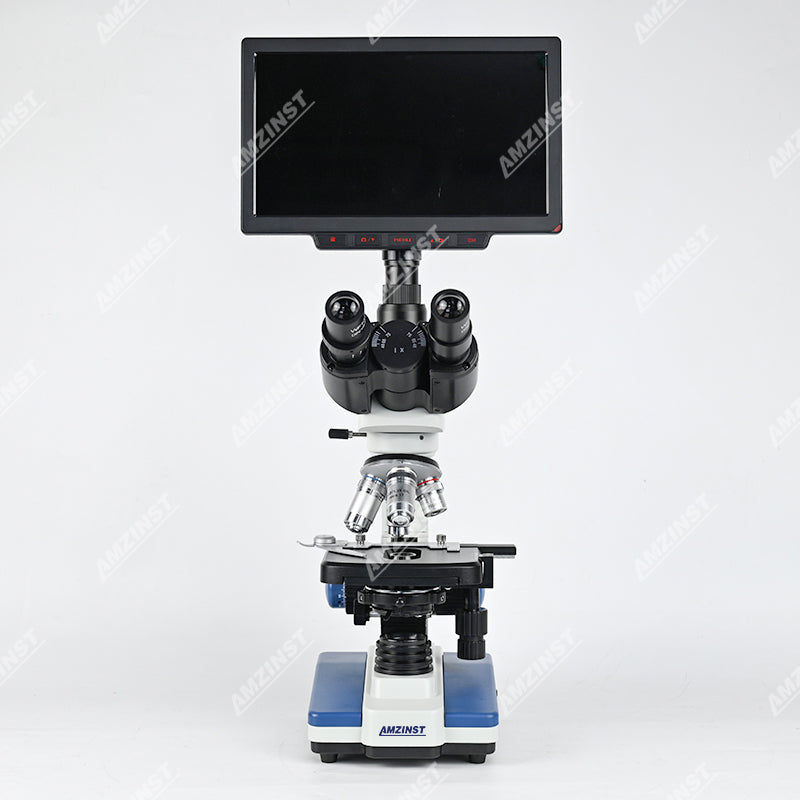 Microscopio biológico trinocular LED de campo claro clásico NK-210T 40X-2500X 