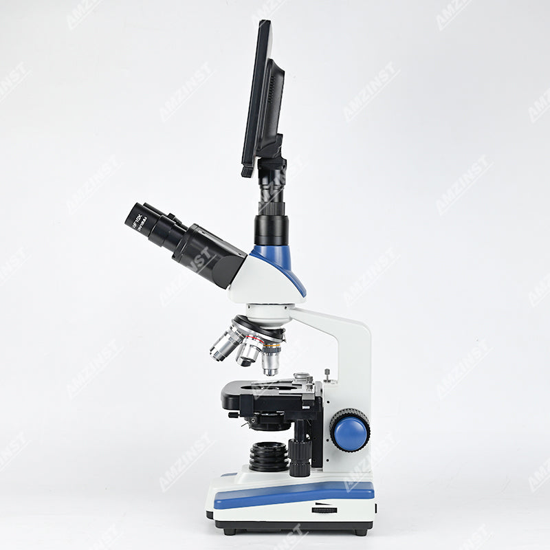 Microscopio biológico trinocular LED de campo claro clásico NK-210T 40X-2500X 