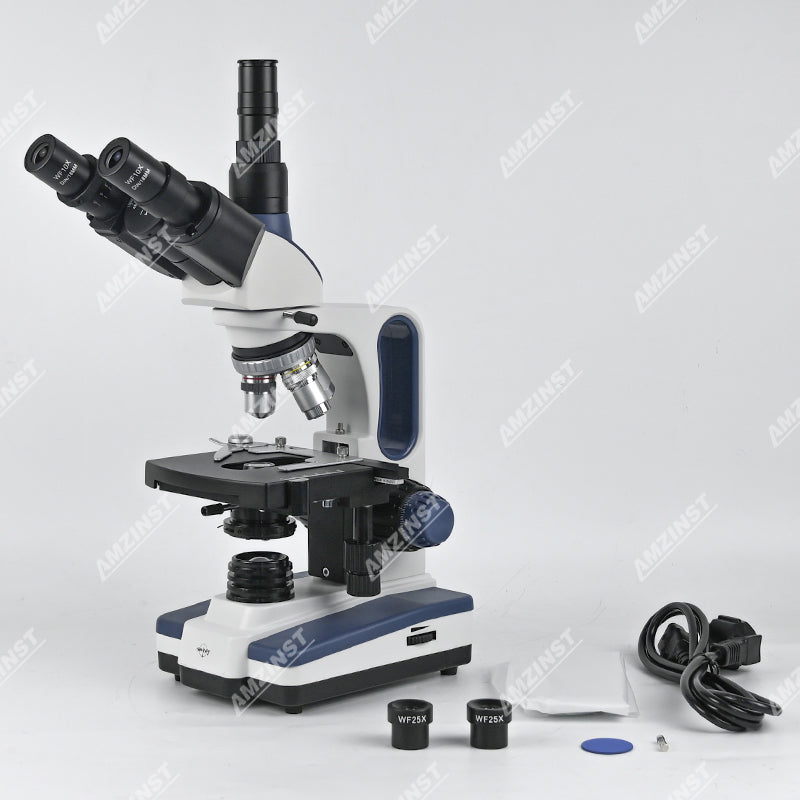 NK-350T 40X-2500X Trinocular Biological Microscope with Handle