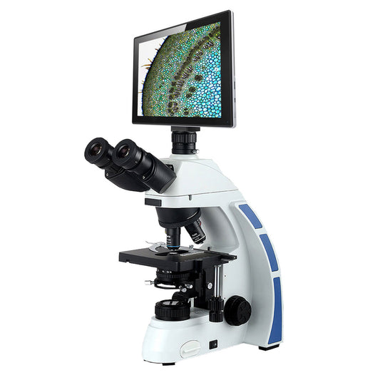 NK-X30LCD Biological Microscope with 9.7 inch touch control LCD screen built-in 5.0MP camera