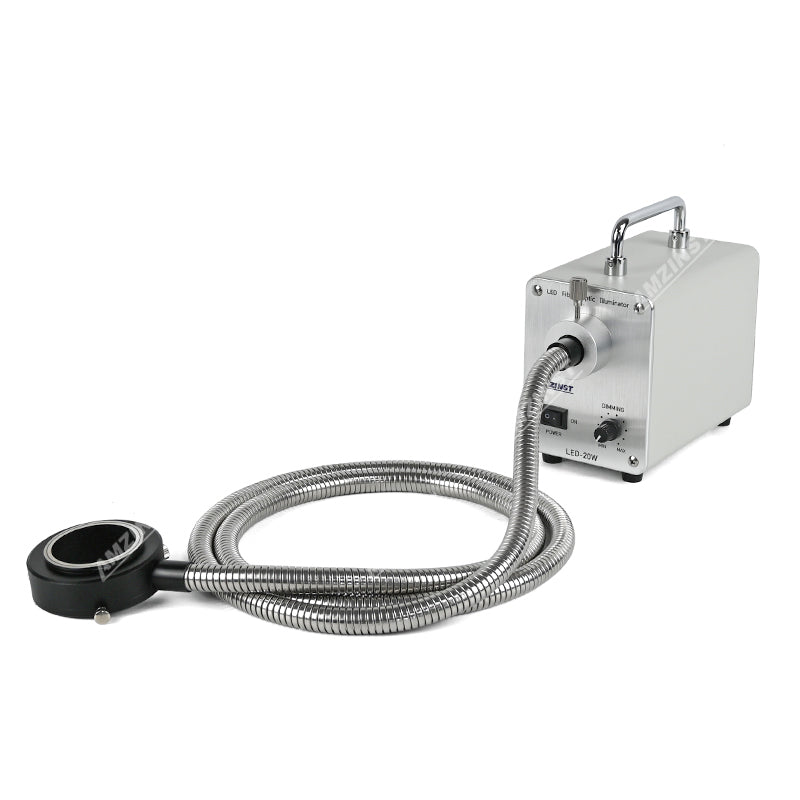 OFL-20CRL 20W 1.8M Fiber Optic Microscope O-Ring Light Illuminator With Inner Diameter 58.53mm