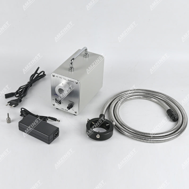 OFL-20CRL 20W 1.8M Fiber Optic Microscope O-Ring Light Illuminator With Inner Diameter 58.53mm