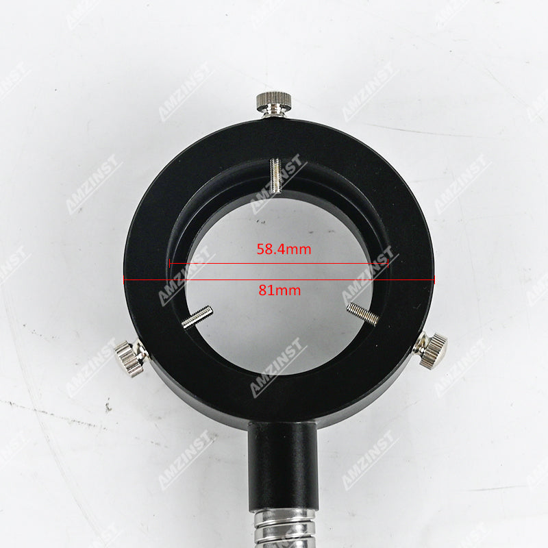 OFL-20CRL 20W 1.8M Fiber Optic Microscope O-Ring Light Illuminator With Inner Diameter 58.53mm