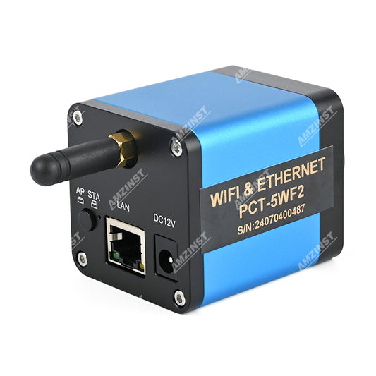 Cámara de microscopio Wifi PCT-5WF2 5.0M con salidas LAN y WiFi