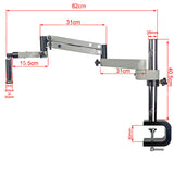 T-P14 Articulating Arm Stand with C-Clamp and 76mm Focus Mount