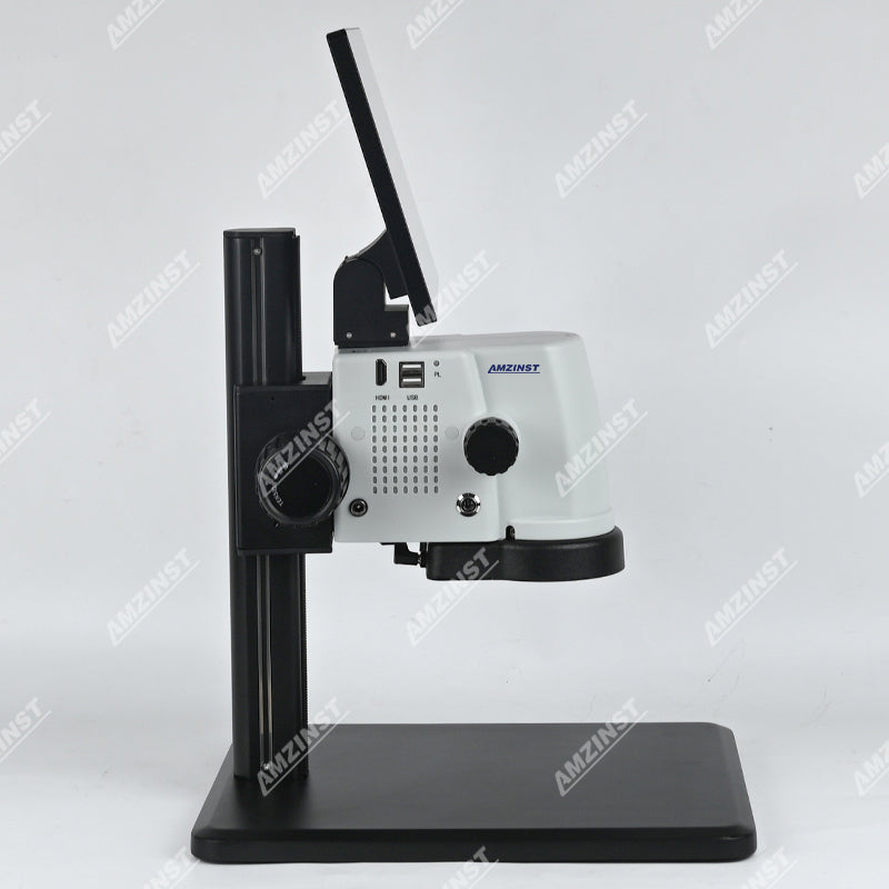 ZM-25LCD Video microscope built-in 5MP camera with 12 inch LCD screen