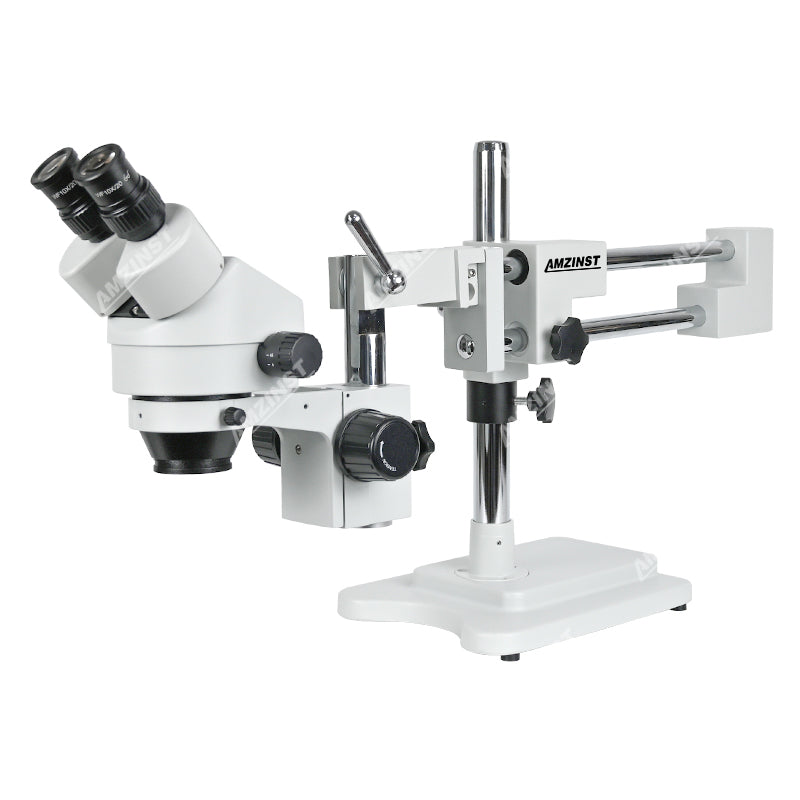 ZM-2BP2 0.7X-4.5X Microscopio estéreo binocular con soporte de doble brazo de brazo