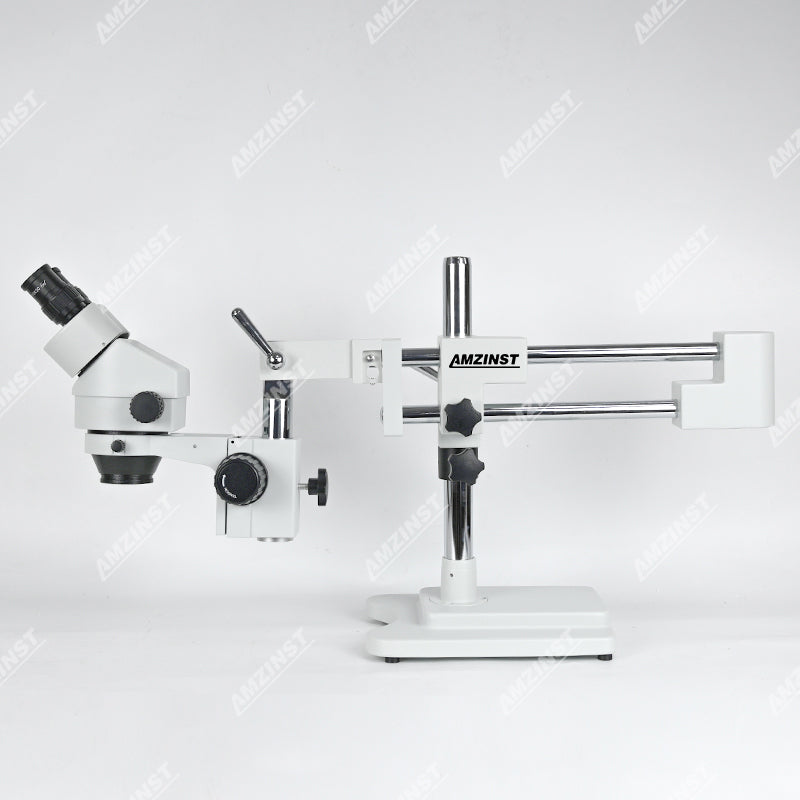 ZM-2BP2 0.7X-4.5X Microscopio estéreo binocular con soporte de doble brazo de brazo