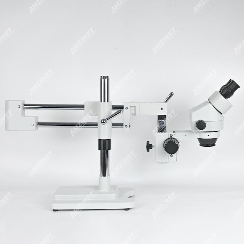 ZM-2BP2 0.7X-4.5X Microscopio estéreo binocular con soporte de doble brazo de brazo