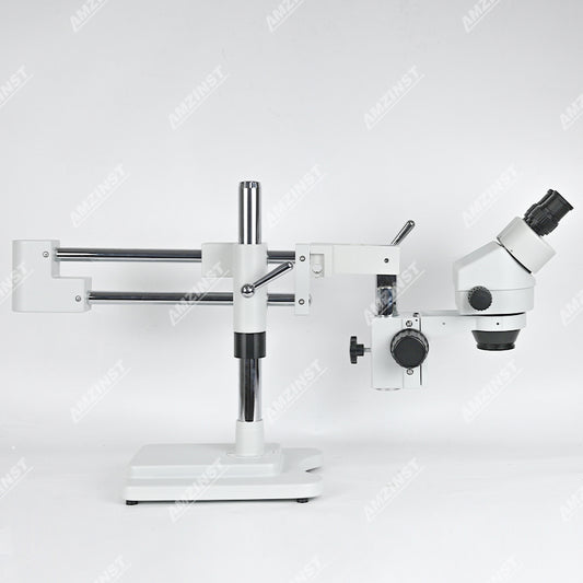 ZM-2BP2 0.7X-4.5X Microscopio estéreo binocular con soporte de doble brazo de brazo