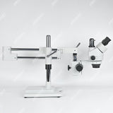 ZM-2TP2 0.7X-4.5X Microscopio estéreo trinocular con soporte de pluma de doble brazo T-P2
