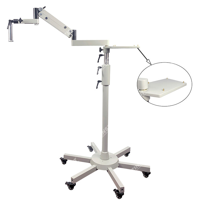 ZM-65WG2 Dental Microscope With Flexible Universal Pulley Stand