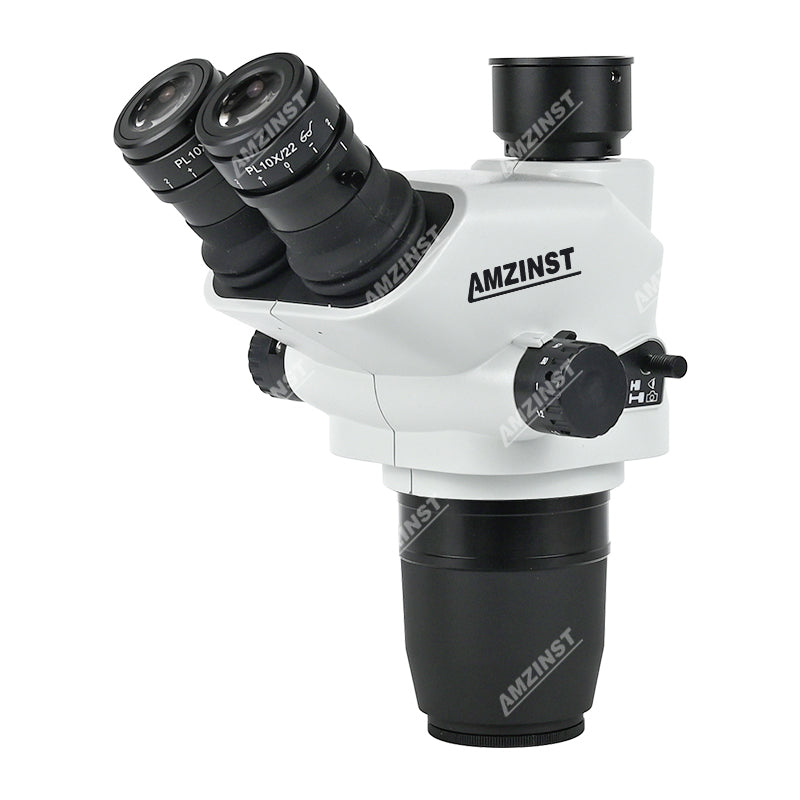 ZM-6745TX 6.7X-45X Greenough optical Trinocular Zoom Stereo Microscope Head with light split optional