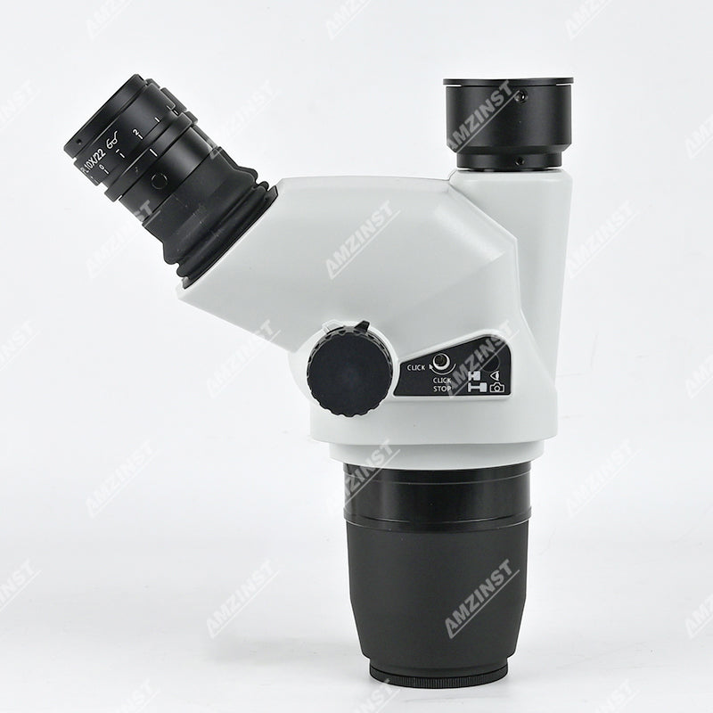 ZM-6745TX 6.7X-45X Greenough optical Trinocular Zoom Stereo Microscope Head with light split optional