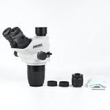 ZM-6745TX 6.7X-45X Greenough optical Trinocular Zoom Stereo Microscope Head with light split optional