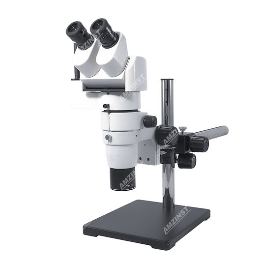 ZM-80NTP4 Serise Infinity Paralelo Sistema óptico Microscopio estereo trinocular con soporte de pluma de un solo brazo T-P4