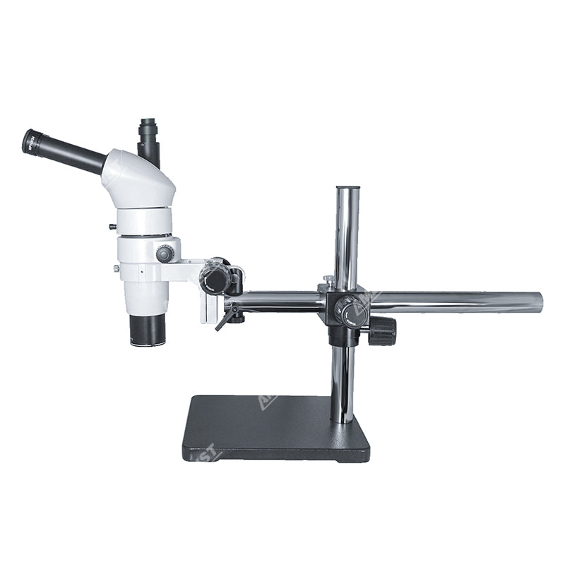 ZM-80TP4 Serise Trinocular Parallel Zoom Stereo Microscope with T-P4 Single Arm Boom Stand
