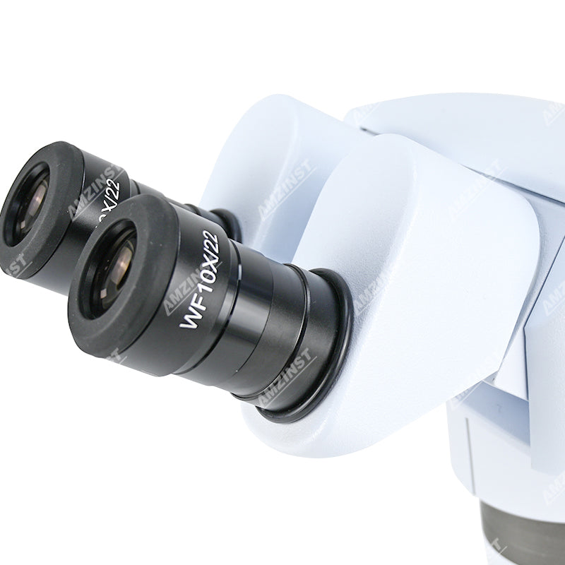 ZM-850EG zoom ergonómico 0.8x-5x Infinito Paralelo Galilean Sistema óptico Binocular Cabeza de microscopio estereo