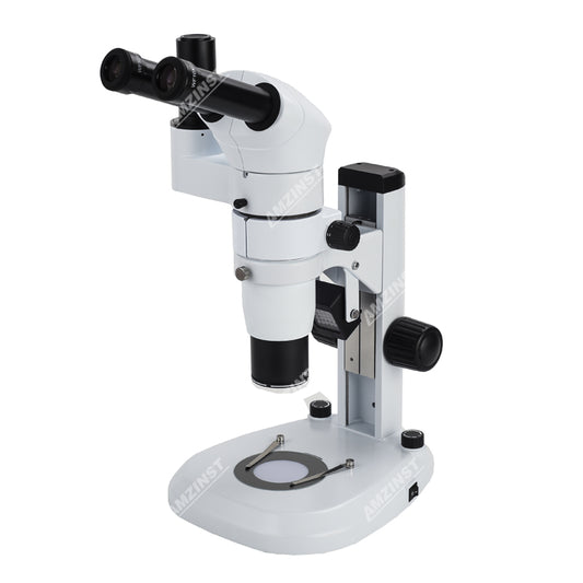 ZM-80 ° microscopio estéreo trinocular con ruta de luz paralela de infinito galileo