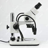 ZM0745B-D9 0.7X-4.5X Zoom Stereo Microscope with Dual Goosenecks Light Source