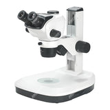 ZM6553B-E2L 0.65X-5.3X Greenough Binocular Stereo Microscope with Reflecting & Transmitting Illumination