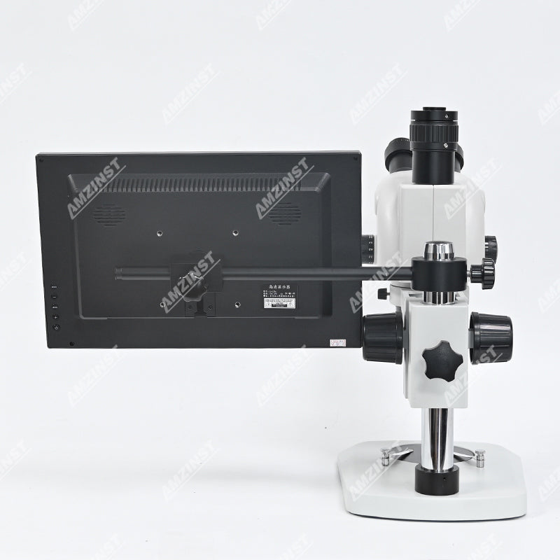 ZM6565T-D5L13 0.65X - 6.5X Zoom Trinocualr Digital Stereo Microscope With 13.3 Inch LCD Screen