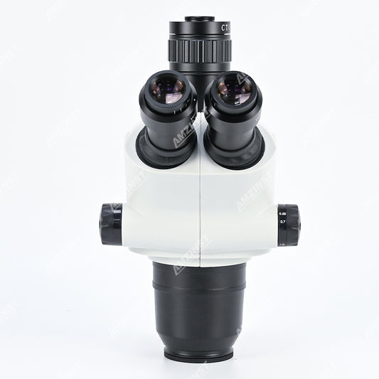 ZM-6565THE 0.65-6.5X Simul-Focal Trinocular Stereo Zoom Microscope Head