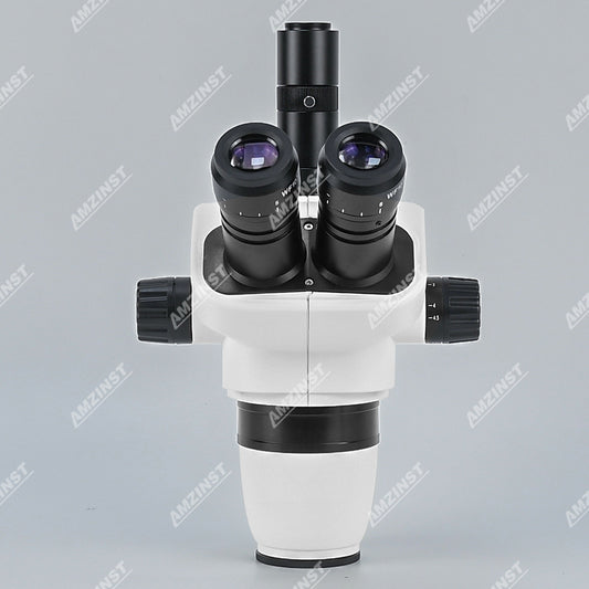 ZM-6745TH 6.7x-45x Simul-Focal Trinocular Stereo Zoom Microscope Head
