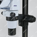 ZM850-M3R500 Ergonomic Tilting Binocular Zoom Stereo Microscope with Heavy Base Microscope Track Stand