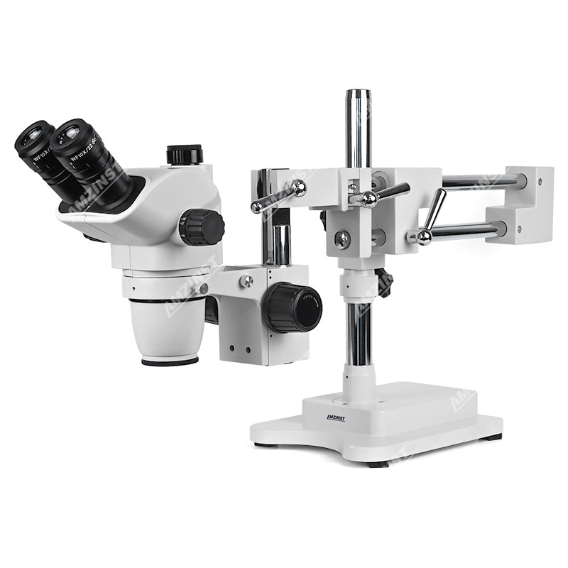 ZMG-3TP2 0,67x-4,5X Greenough Trinocular Stereo-Mikroskop mit zwei Armboom-Ständer