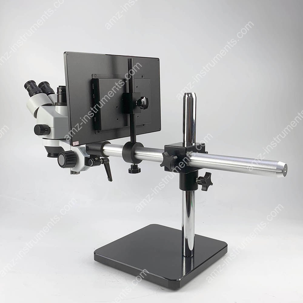 ZM-2TP1713LCD 0.7-4.5X Microscopio estéreo trinocular con pantalla LCD de 13.3 pulgadas