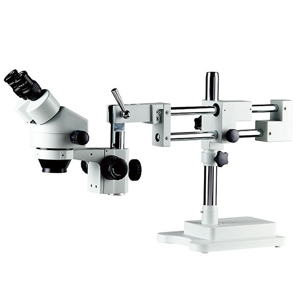 ZM-2BP2 0.7x-4.5x binocular Stereo Microscope With Dual Arm Boom Stand