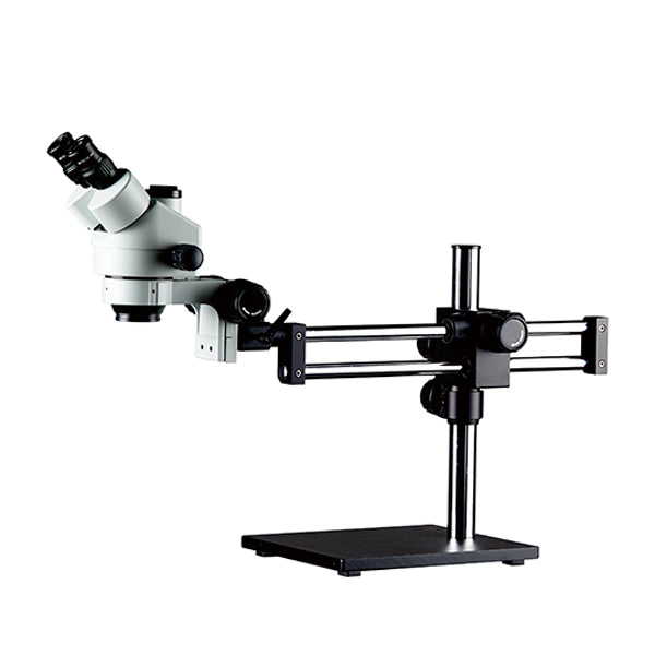 ZM-2TP3 0.7x-4.5x Trinocular Stereo Microscope with T-P3 Dual Arm Boom Stand