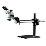 ZM-2TP4 0.7x-4.5x trinocular stereo microscope with single arm boom stand
