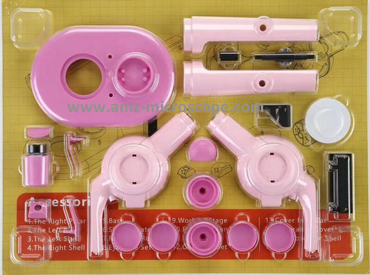 Kit de bricolaje de microscopio nuevo de diseño AST-PC con color rosa