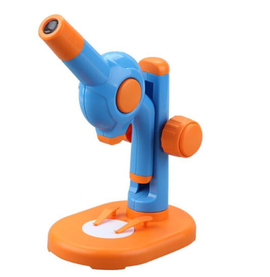AST-OB NUEVO DESIGN DE DESEÑO 15X Microscopio Kit de bricolaje con color naranja y azul